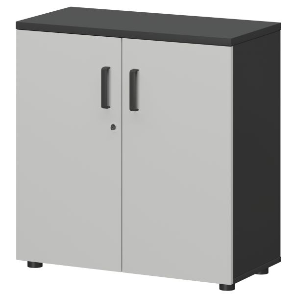 Шкаф Смарт СМШ-28Д Тип1 792x380x836 (Графит/Белый)