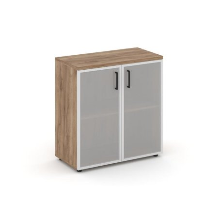 Шкаф низкий широкий SN.STS-303 (796х400х833) (Дуб Табак/Сатин)