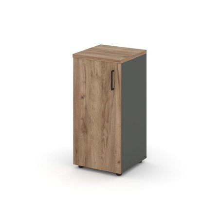 Шкаф низкий узкий SN.STU.E-301(L) (400х400х833) (Антрацит/Дуб Табак)