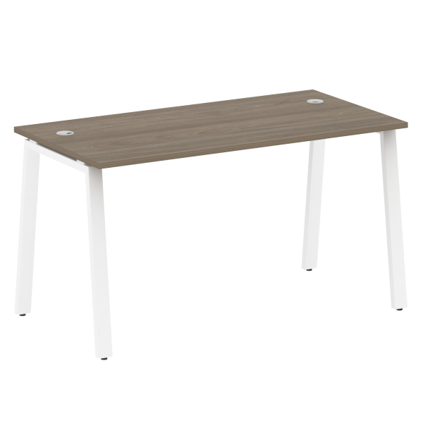 Стол письменный Metal System Style БА.СП-3 1400x720x750 (Вяз/Белый металл)