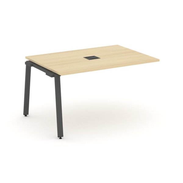 Проходной наборный элемент переговорного стола SN-6A.NSPRG-001 (980х980х750) (Акация Лорка/Металл Антрацит)