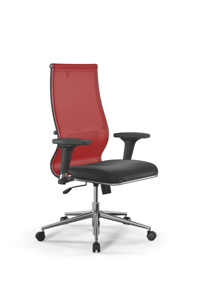 Кресло для руководителя Метта Sit 10 B2-163D - T+Extra /Km00/Wm12/D02P(M09.B23.G18.W02) (Красный | Черный)