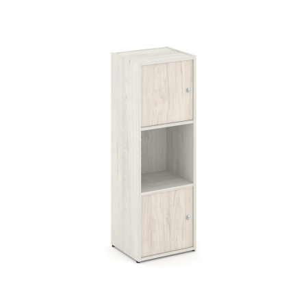 Стеллаж Locker Plus LK.K-001 408x350x1203 (Дуб Наварра | Денвер Светлый)