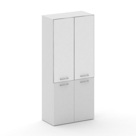 Шкаф широкий высокий Cross CRF.ST-101 white (896x460x2000) (Белый F-Белый Бриллиант UM-Лакобель белый)