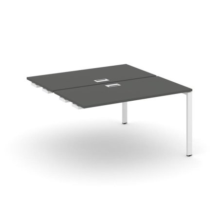 Стол-приставка к опорным элементам SN-6P.DPRS-014 (1580х1432х750) (Антрацит/Металл Белый)