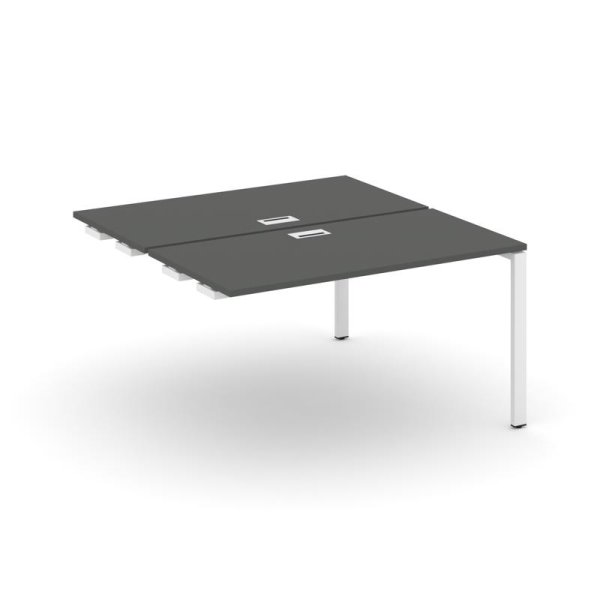 Стол-приставка к опорным элементам SN-6P.DPRS-023 (1380х1632х750) (Антрацит/Металл Белый)