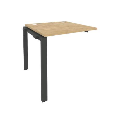 Наборный элемент рабочей станции на П-образном м/к Onix O.MP-1.NRS-0.8 780x800x750 (Тиквуд Светлый/Черный металл)