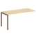 Проходной наборный элемент рабочей станции Metal System Style БП.ПРС-СП-1.4 1600x720x750 (Дуб Наварра/Серый металл)