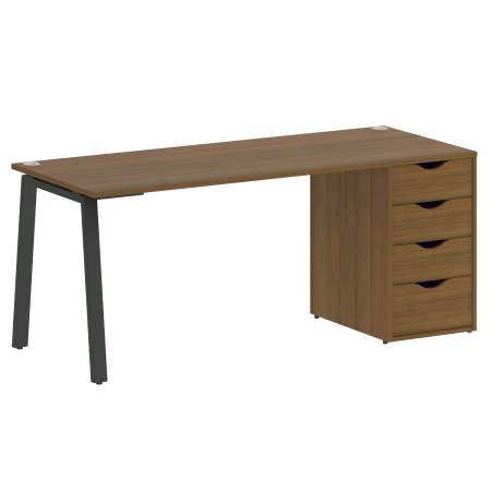 Стол письменный VR.SP-3-178.4.A 1780x720x750 (Орех Гварнери/Антрацит Металл)