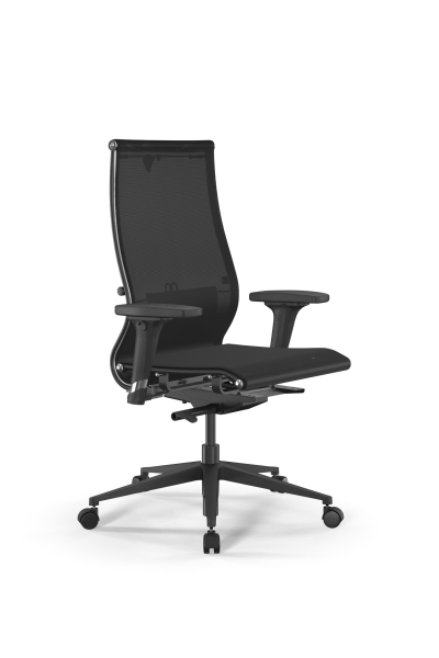Кресло для руководителя Метта SynchroSit 10 B2-107D - T /Km00/Nb00/D02P(M23.B11.G19.W02) (Черный)