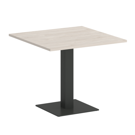 Стол квадратный VR.SP-5-90.2 900x900x750 (Денвер Светлый/Антрацит Металл)