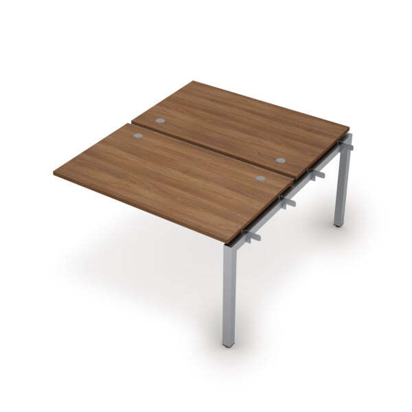 6МБС.5278 Бенч-система на 2 рабочих места, средний модуль (1200x1435x750) (Шамони темный/Алюминий матовый)