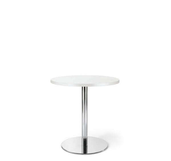 Стол 60/75 CAFE 60x75 W3 600х600х755 (Белый/Хром)