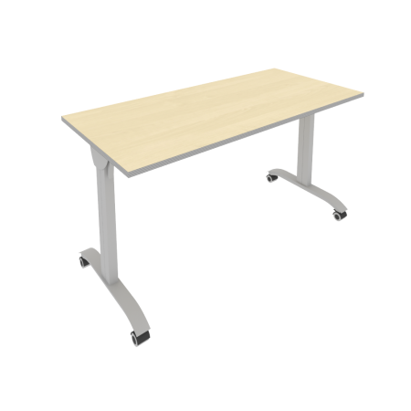 Стол складной мобильный Mobile system СМ-5 1400x650x757 (Клен-Мультиплекс/Серый металл)