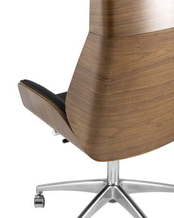 Кресло руководителя TopChairs Crown, черное УЦЕНКА (Компьютерное кресло Crown черный)