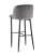 Стул барный Оскар велюр серый (Стул барный Оскар серый)