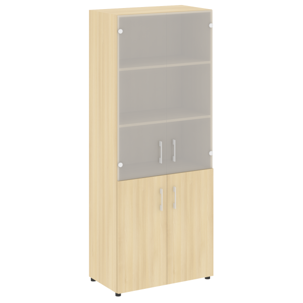 Шкаф комбинированный со стеклом нужен топ LT.ST 1.2 800x450x1990 (Акация Лорка)