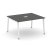 Стол переговорный SN-5A.SPRG-032 (1180х1180х750) (Тиквуд Светлый/Металл Антрацит)