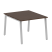 Стол для переговоров (1 столешница) на А-образном м/к Metal System Style БА.ПРГ-1.1 1000x1235x750 (Дуб наварра/Серый металл)