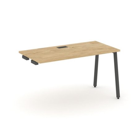 Стол-приставка к опорным элементам SN-4A.OPRS-013 (1380х700х750) (Тиквуд Светлый/Металл Антрацит)