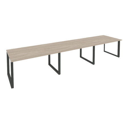 Стол переговорный Onix O.MO-PRG-3.3 4140x980x750 (Дуб Аттик/Черный металл)