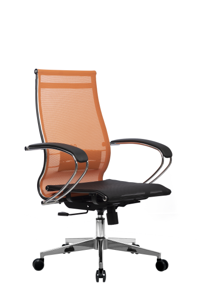 Кресло для руководителя Метта МЕТТА-9(MPRU)/подл.131/осн.004 (Оранжевый)