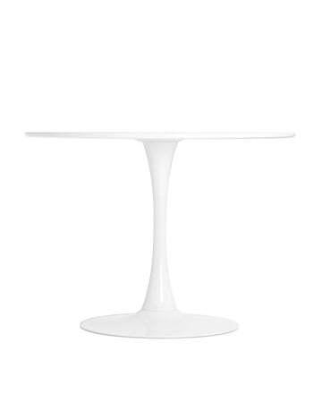 Стол Tulip D100 белый (Стол обеденный Tulip белый)