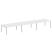 Стол для переговоров (3 столешницы) на А-образном м/к Metal System Style БА.ПРГ-3.5 5400x1235x750 (Дуб наварра/Серый металл)