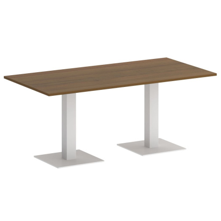 Стол прямоугольный VR.SP-5-180.2 1800x900x750 (Орех Гварнери/Белый Металл)