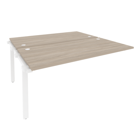 Наборный элемент рабочей станции на м/к Onix O.M-2.NRS-4.8 1580x1635x750 (Дуб Аттик/Белый Металл)