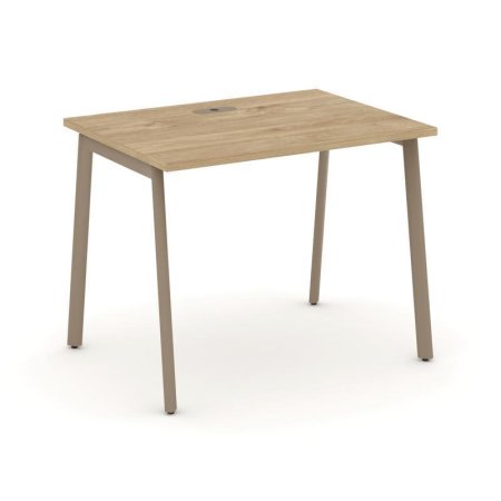 Стол рабочий ES.SP-1-LP (980х730х750) (Тиквуд Светлый/Металл Латте)