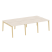 Рабочая станция на деревянных опорах Onix Wood OW.D.RS-6.1.8 2940x1635x750 (Тиквуд Светлый/Дуб Темный)