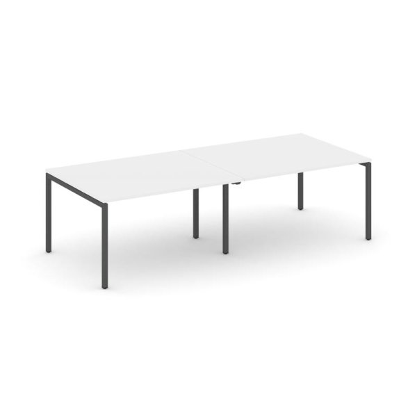 Стол переговорный SN-4P.SPRG-044.3 (3160х1180х750) (Белый/Металл Антрацит)