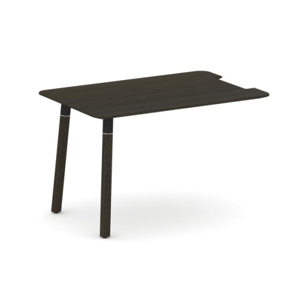 Брифинг-приставка Fresco FR.BR-12 (1200x800x725) (Дуб Темный-Металл Черный-Металл Черный)