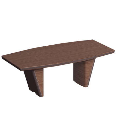 Стол для переговоров ISixty 220TA 2200x1100x740 (Кожа коричневая)