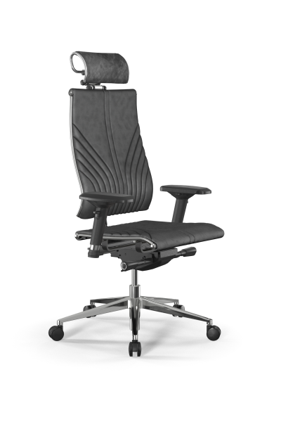 Кресло для руководителя Метта Y 3DE B2-12D - GoyaLE /Kc31/Nc31/D04P/H2cV-3D(M26.B32.G25.W03) (Темно-серый)