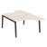 Рабочая станция на деревянных опорах Onix Wood OW.D.SA-3 1380x2395x750 (Тиквуд Светлый/Дуб Темный)