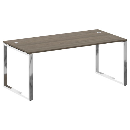 Стол рабочий руководителя на О-обр. м/к 1800x900x750 (Вяз Благородный/Нерж. Сталь)