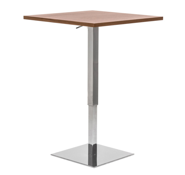 EXE Стол для переговоров Sit-to-Stand 75 (Орех/Хром металл)