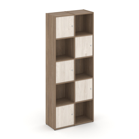 Стеллаж Locker Plus LK.K-008 798x350x1983 (Дуб Аризона | Денвер Светлый)