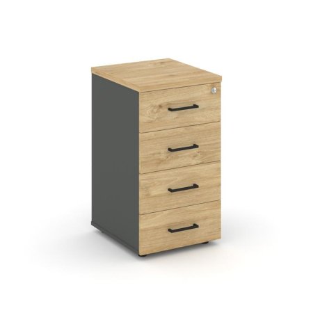 Тумба приставная SN.TPP-001 (416х460х750) (Антрацит/Тиквуд Светлый)