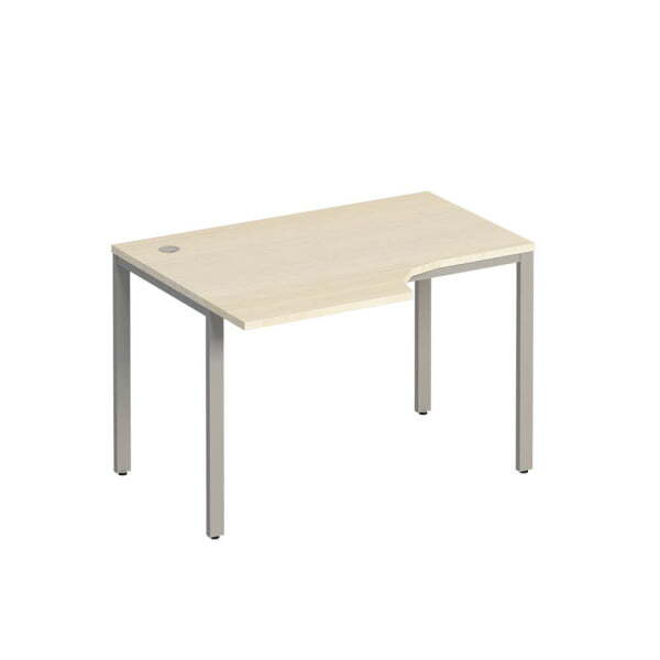 Стол эргономичный левый на металлокаркасе  Комфорт МП2 К 193 1200x900x750 (Дуб шамони светлыйСерый)