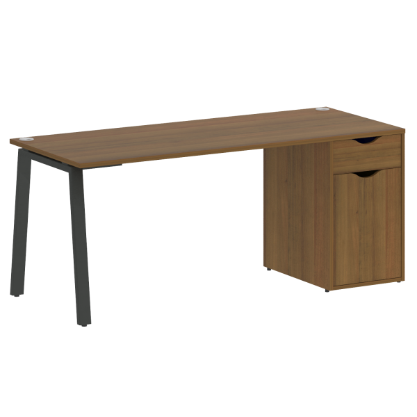 Стол письменный VR.SP-3-178.1.A 1780x720x750 (Орех Гварнери/Антрацит Металл)