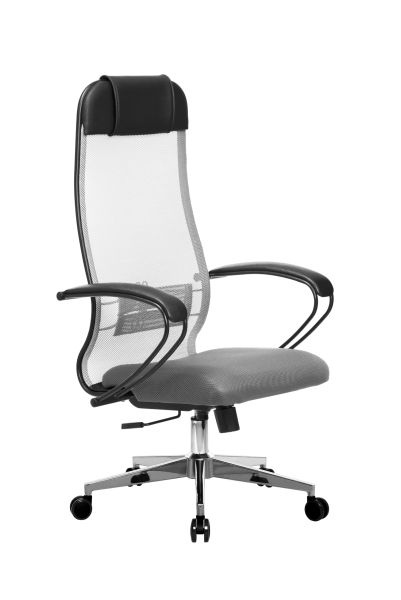 Кресло для руководителя Метта МЕТТА-11(MPRU)/подл.130/осн.004 (Светло-серый)