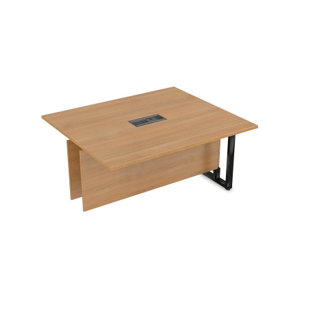 16СКС.162 Стол-квадрат бенч, средний модуль  (1200x1600x750) (Romano | Черный Глянец)