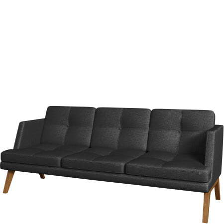 Диван офисный 3-х местный Беверли (Диван 3-местный kiton_07)