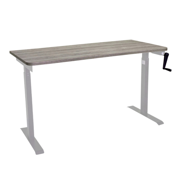 Стол c электроприводом LA-T33- E5A (1600x700x700-1200) (Серо-бежевый дуб | Серый)