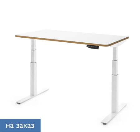 SKID Стол письменный 140х75 (Белый Калифорнийский дуб/Белый металл)