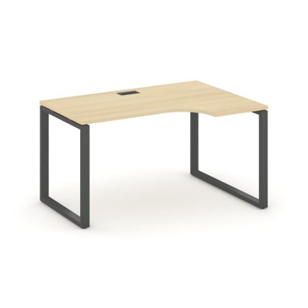 Стол рабочий эргономичный SN-6O.SPA-021(R) (1380х800/980х750) (Акация Лорка/Металл Антрацит)