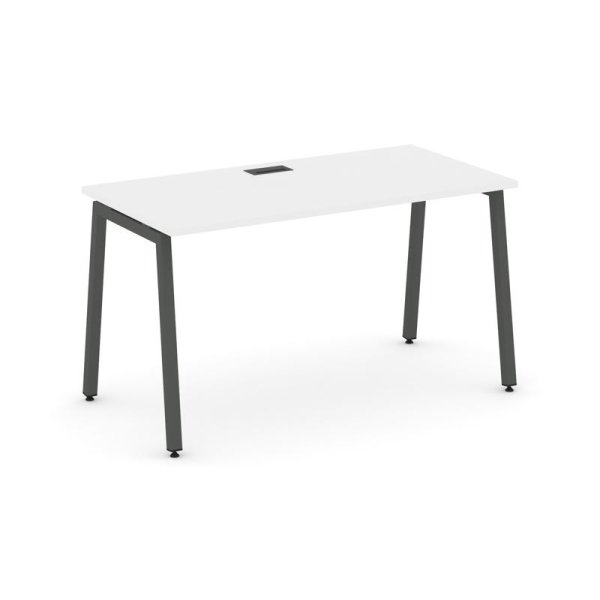 Стол письменный SN-4A.SP-021 (980х800х750) (Белый/Металл Антрацит)